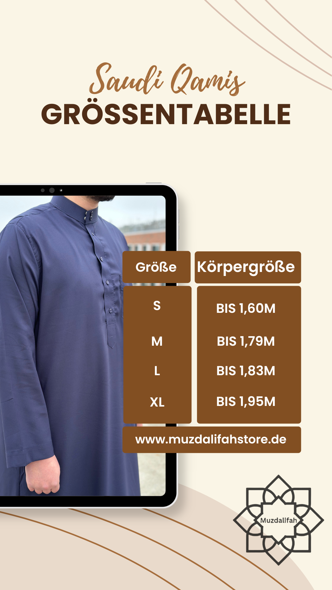 SAUDI QAMIS - DUNKELBLAU