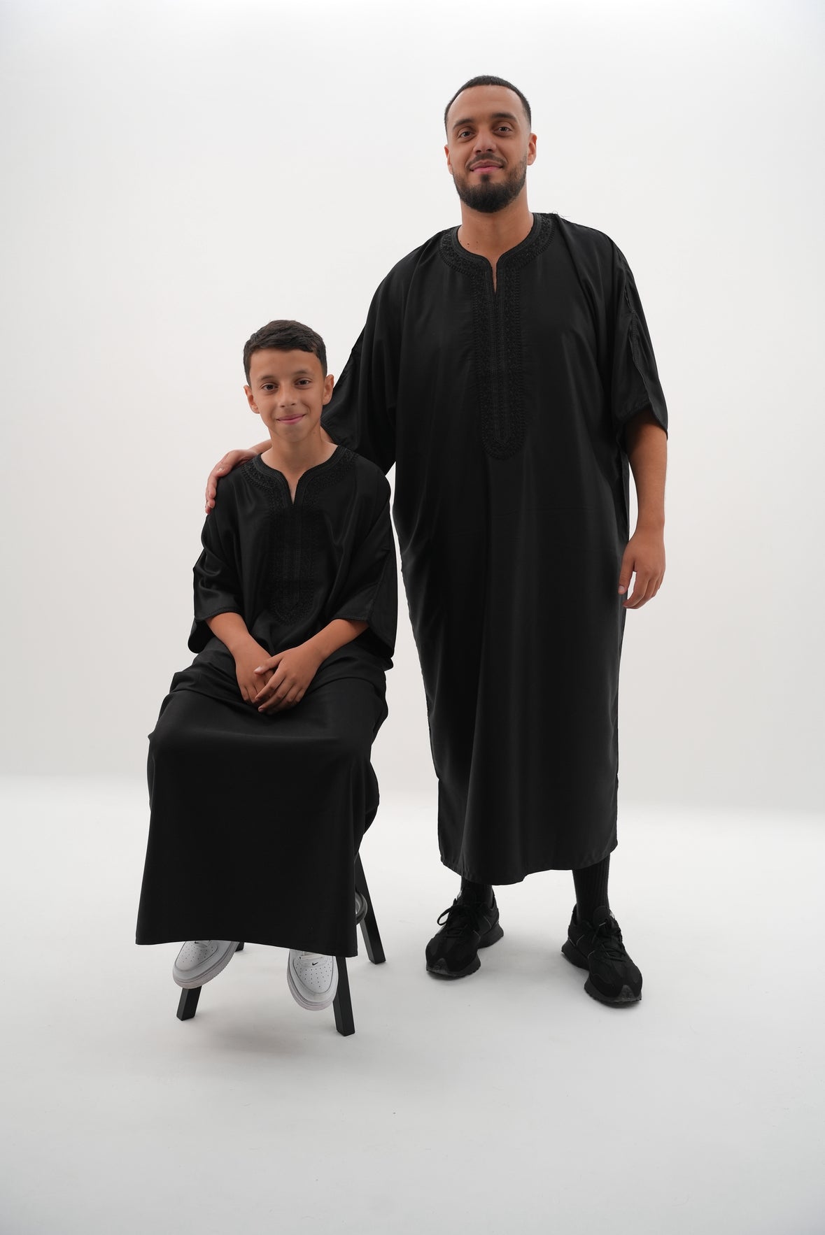 KIDs GANDOURA - SCHWARZ