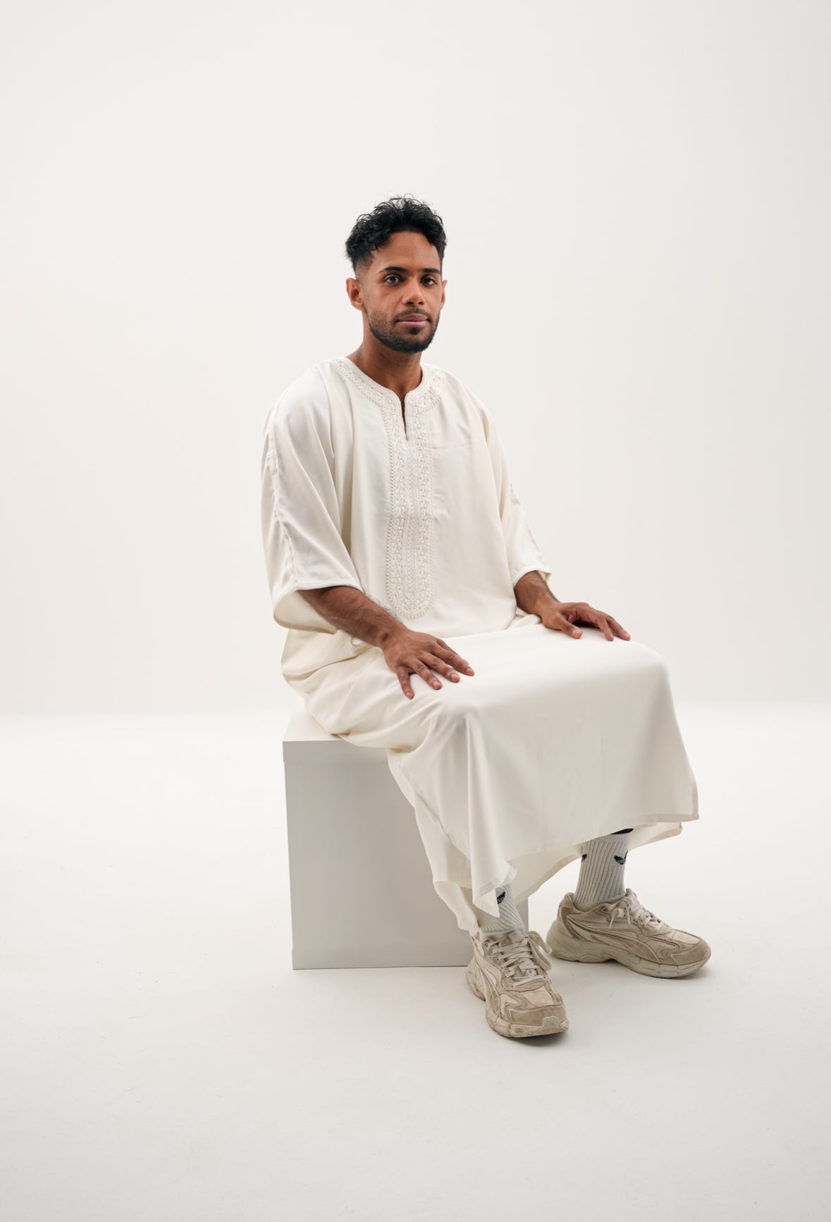 GANDOURA - CREMEWEIß