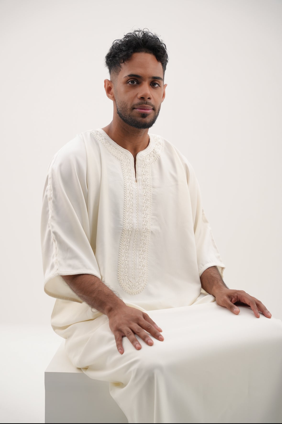 GANDOURA - CREMEWEIß