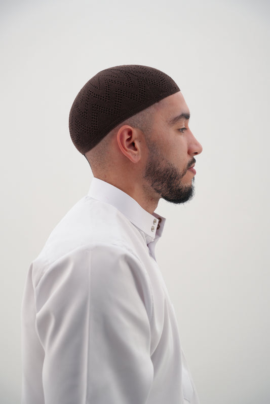 GEBETSMÜTZE - BRAUN