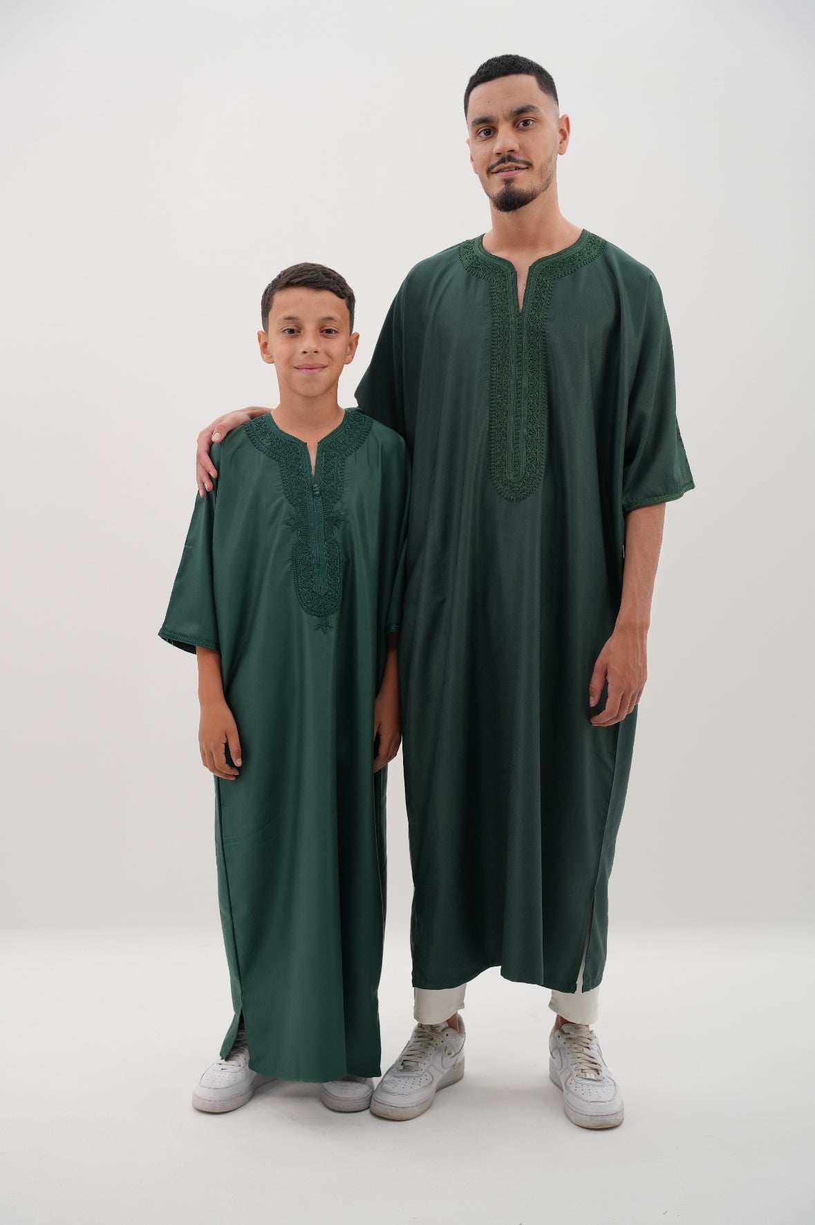 KIDs GANDOURA - TANNENGRÜN