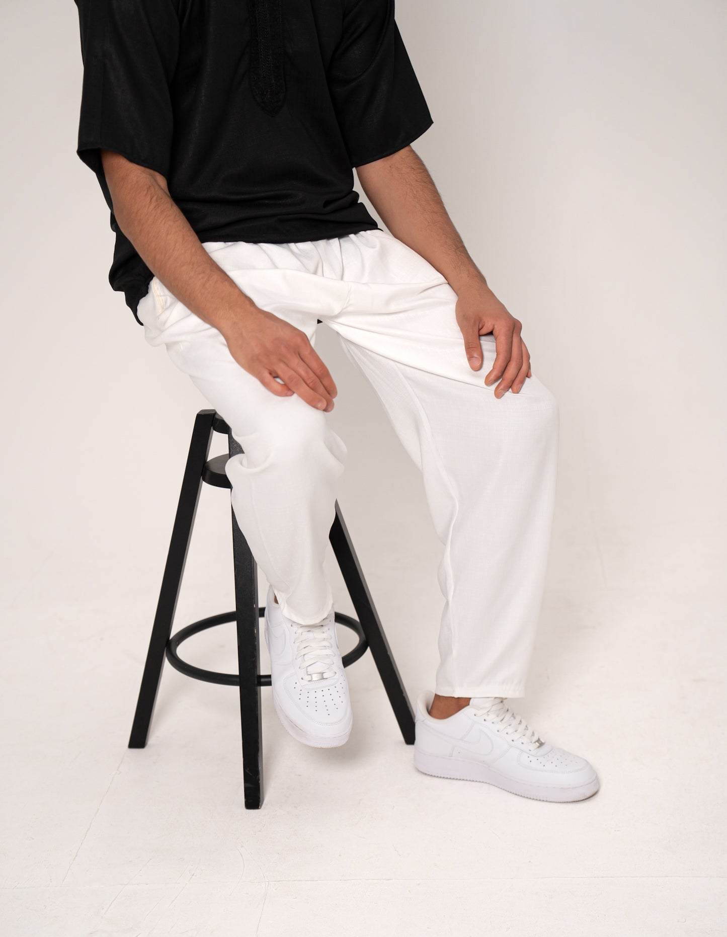 LEINENHOSE - WEIß